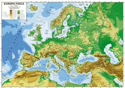 CARTINA GEOGRAFICA EUROPA CM.100X140 CWR 06991