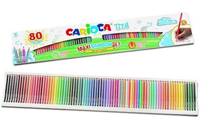 CARIOCA TITA SET MAXI RAINBOW 80 PASTELLI 42890