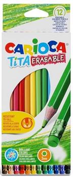 CARIOCA TITA PASTELLI CON GOMMA DA 12 42897