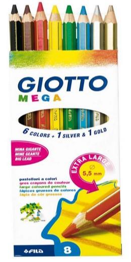 GIOTTO PASTELLI MEGA DA 8 225400