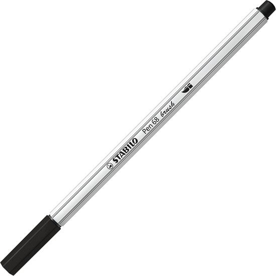 PENNARELLI STABILO 68 BRUSH NERO PUNTA A PENNELLO 568/46