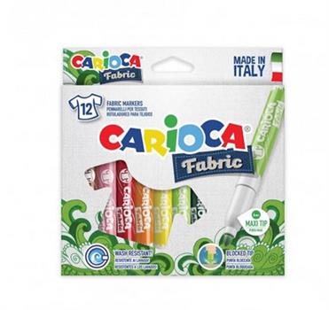 CARIOCA PENNARELLI FABRIC PER TESSUTO DA 12 COLORI 40957