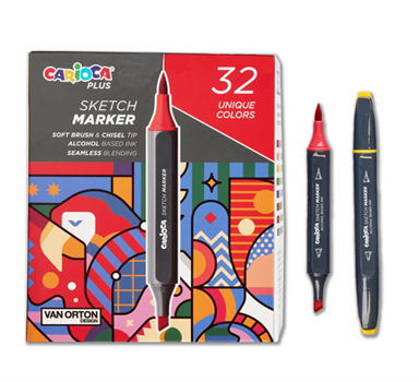 CARIOCA 32 PENNARELLI SKETCH MARKER A DOPPIA PUNTA  45242