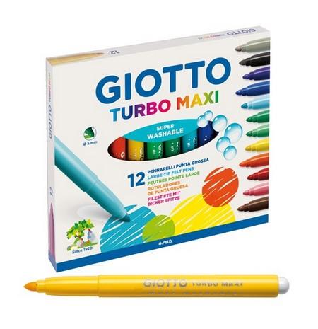 GIOTTO PENNARELLI TURBO MAXI DA 12 COLORI ART.454000