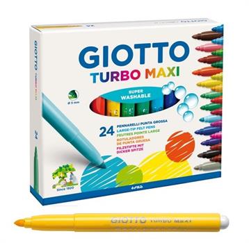 GIOTTO PENNARELLI TURBO MAXI DA 24 COLORI 455000