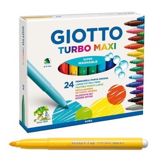 GIOTTO PENNARELLI TURBO MAXI DA 24 COLORI 455000