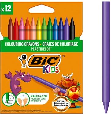 BIC KIDS PASTELLI PLASTIDECOR DA 12 92099 9457645