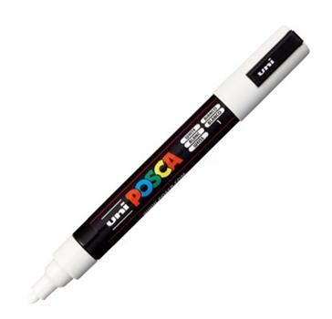 UNI POSCA MARCATORE BIANCO PC-5M
