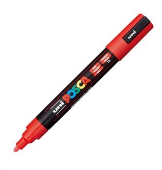 UNI POSCA MARCATORE ROSSO PC-5M