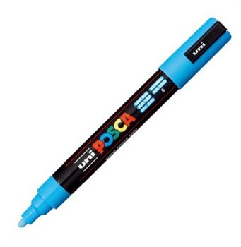 UNI POSCA MARCATORE AZZURRO PC-5M