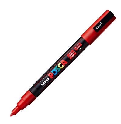 UNI POSCA MARCATORE ROSSO PC-3M