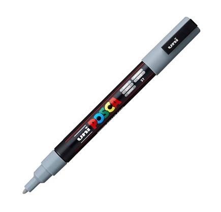 UNI POSCA MARCATORE GRIGIO PC-3M