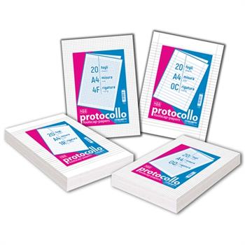 FOGLI PROTOCOLLO BLASETTI 1R 20FF 60GR     1292