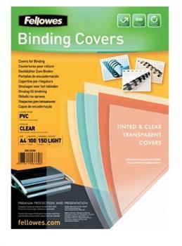 COPERTINE PER RILEGATURA A4 TRASP. FELLOWES 5376001