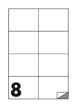 ETICHETTE ADESIVE 105X74MM FOGLIO A4 C512 TOP QUALITY