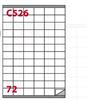 ETICHETTE ADESIVE BIANCHE A4 35X23 C526 TOP QUALITY