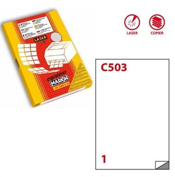 ETICHETTE TRASPARENTI MARKIN LUCIDE C503 210X297MM MARKIN  LTGC503
