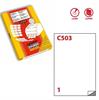 ETICHETTE TRASPARENTI MARKIN LUCIDE C503 210X297MM MARKIN  LTGC503