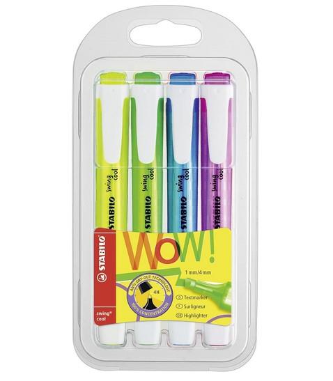 EVIDENZIATORE STABILO SWING COOL FLUO 4PZ  275/4