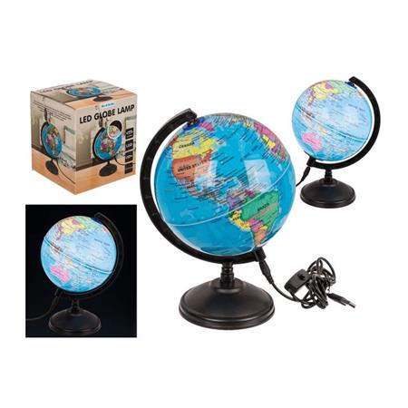 LAMPADA MAPPAMONDO DA TAVOLO CON LED D.15 CM. 57/1206