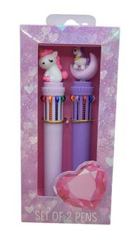 SET PENNA 10 COLORI UNICORNO 2PZ    31014-32098