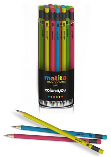 MATITE CON GOMMA FLUO 96PZ 2.2MM TOPQUALITY  10770